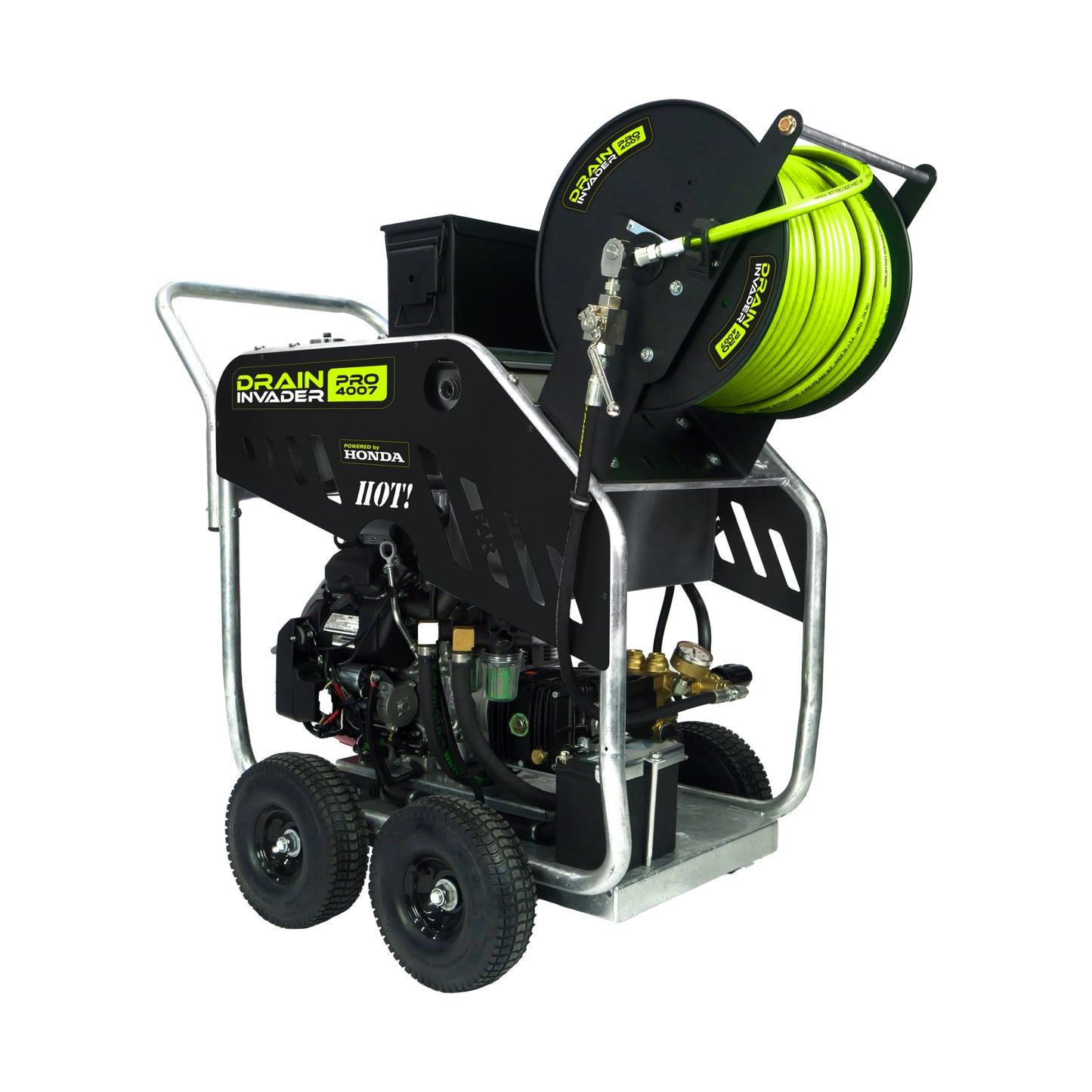 Drain Invader PRO 4007 Honda® Hydro Jetter 4000 PSI, 7.5 GPM, 688cc