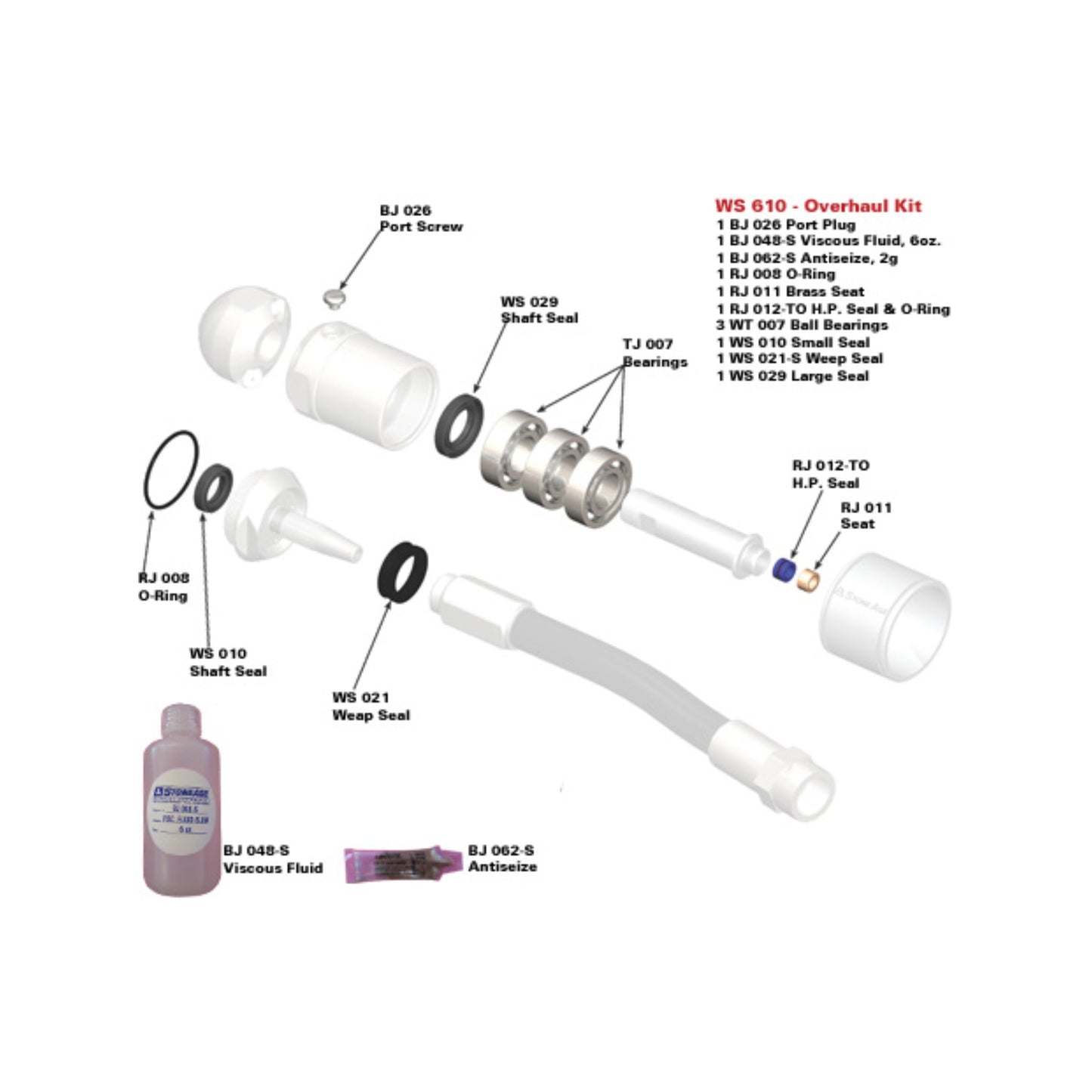 WS WARTHOG OVERHAUL KIT (1/2")