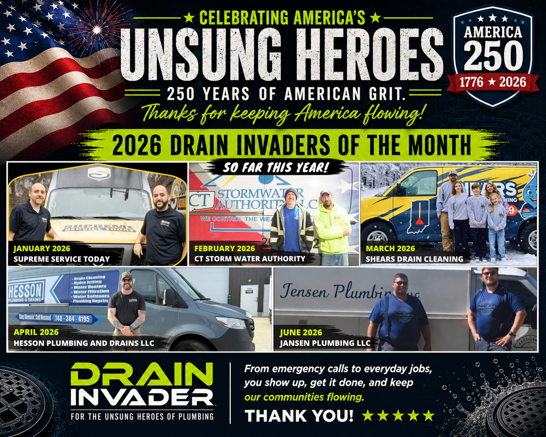 Celebrating America's Unsung Heroes: Our 2026 Drain Invaders of the Month