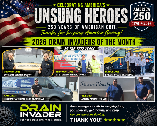 Celebrating America's Unsung Heroes: Our 2026 Drain Invaders of the Month