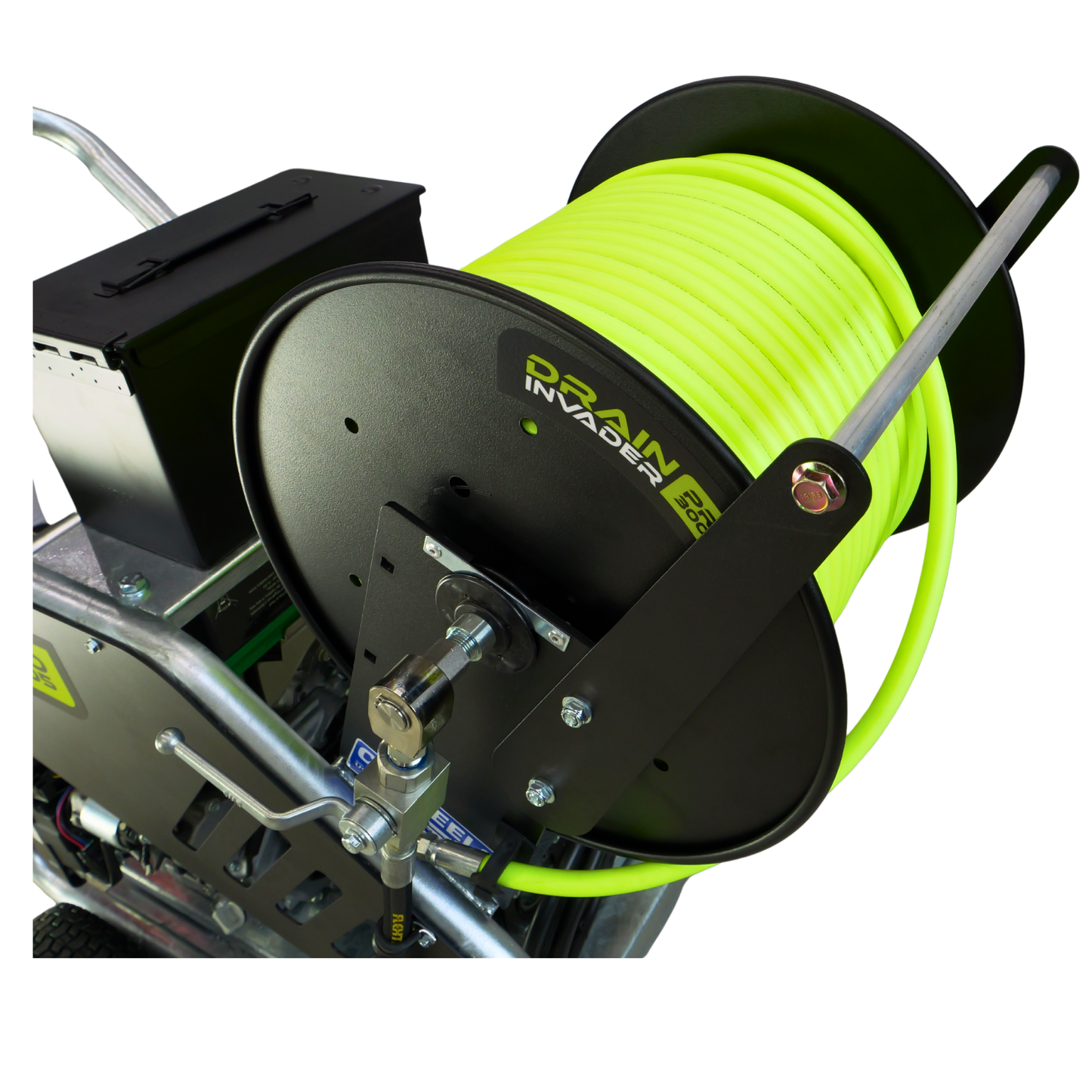 Drain Invader PRO 3005 Honda Hydro Jetter 3000 PSI 5 GPM 389cc Hose Reel 2