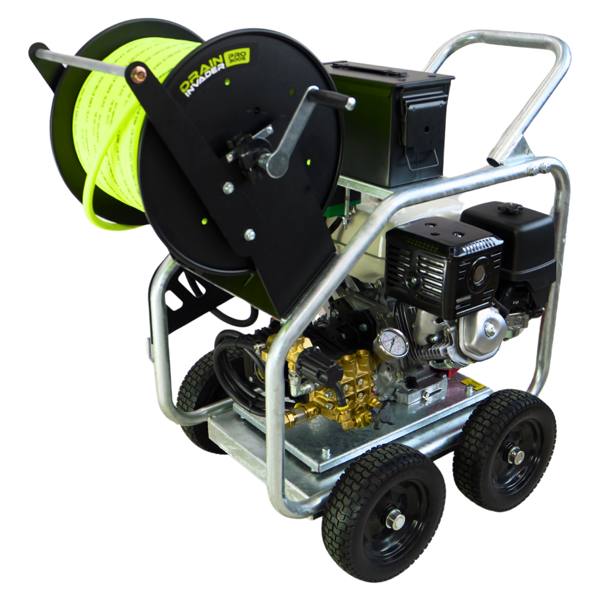 Drain Invader PRO 3005 Honda Hydro Jetter 3000 PSI 5 GPM 389cc Side View 9