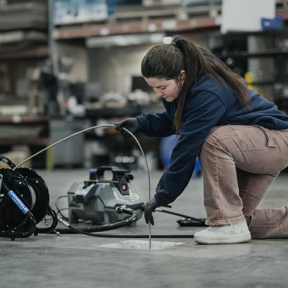 Portable Drain Jetter in Action