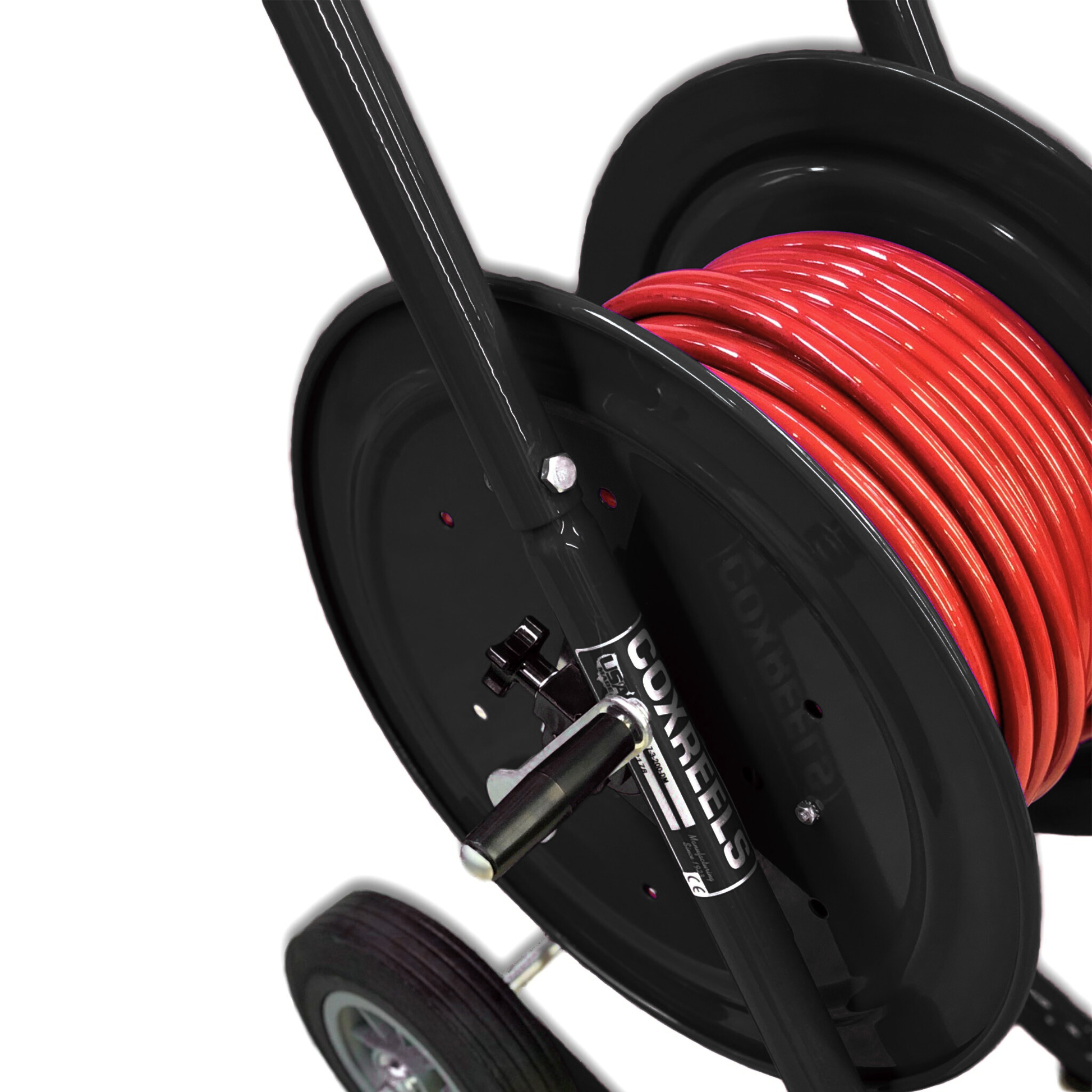 Portable Dolly Reel Up Close Side View for Jetting