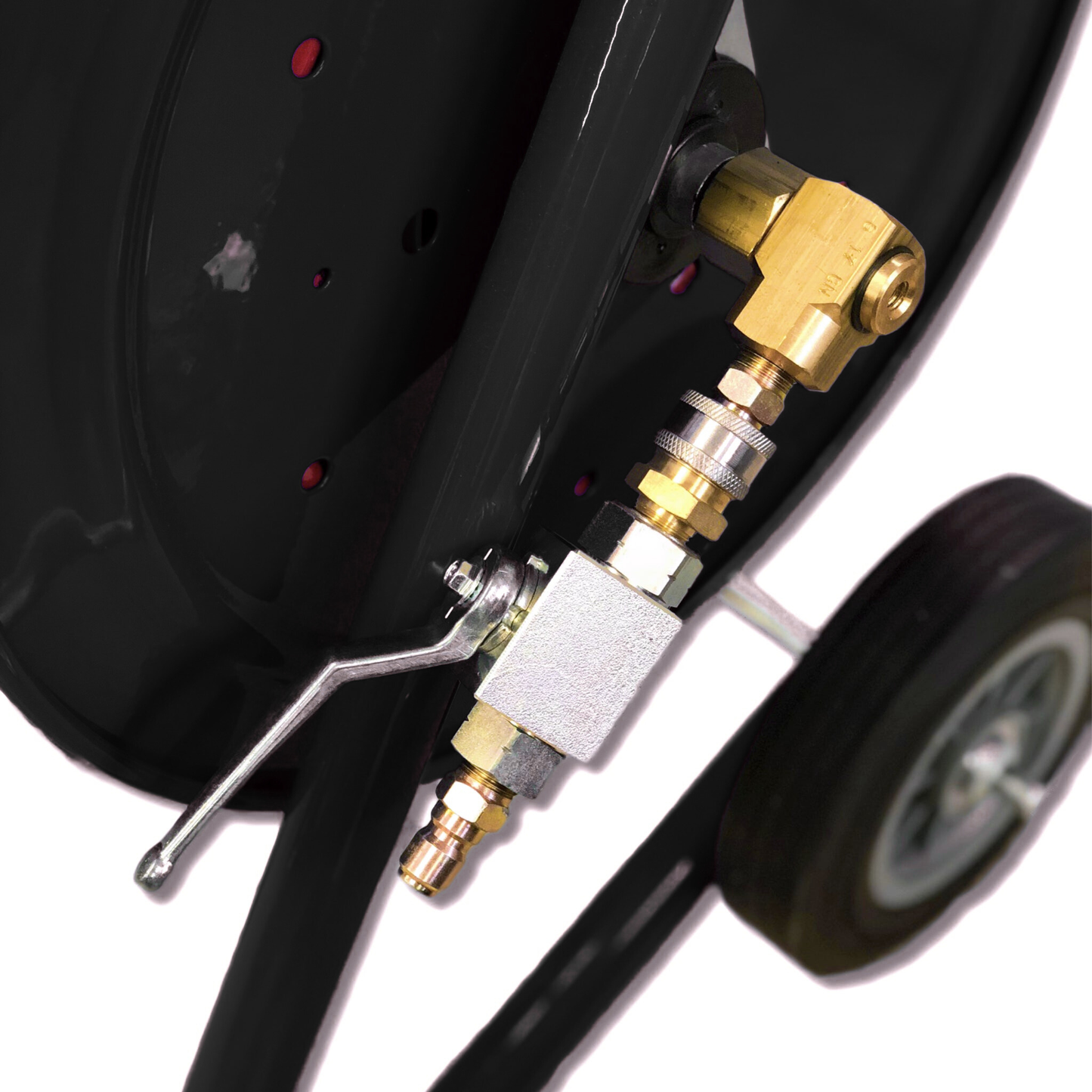 Valve for Portable Dolly Reel Up Close 