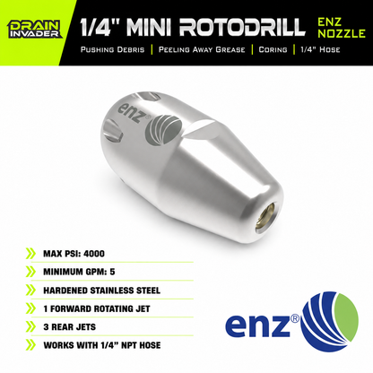 ENZ® Mini Rotodrill Coring/Pushing Nozzle, 1/4"