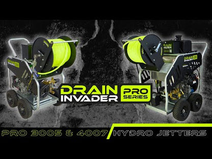 Drain Invader PRO 3005 Honda® Hydro Jetter 3000 PSI, 5 GPM, 389cc