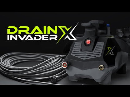 Drain Invader X- Hand Carry Electric Sewer Jetter 2300 PSI, 1.5 GPM w/ Induction Motor (Includes 2-Wheel Cart)